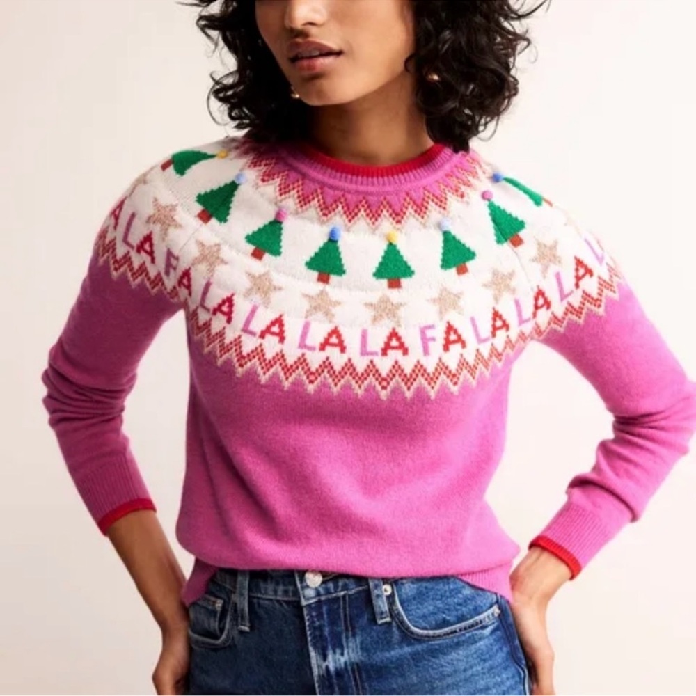 PRICE FIRM BODEN FAIR ISLE EDIE CHRISTMAS SWEATER small